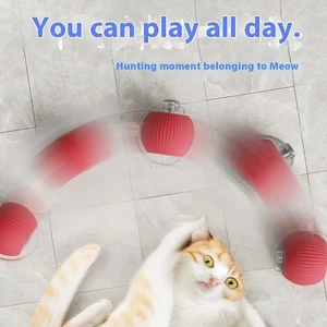 Electric Smart Cat Ball Automatic Rolling Rechargeable Interactive Pet Toy - Picture 1 of 9