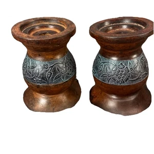 2 Piece Votive Candle Set Made In India S12 - Picture 1 of 2