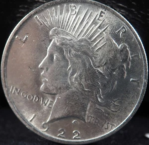 Silberdollar Peace 1922 P Stempelglanz (MS) - SKU 175US - Bild 1 von 2