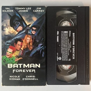 Batman Forever VHS 1995 Jim Carrey Val Kilmer Tommy Lee Jones Joel Schumacher - Picture 1 of 4