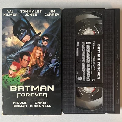 Batman Forever VHS 1995 Jim Carrey Val Kilmer Tommy Lee Jones Joel Schumacher Foto 1 de 4
