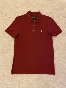 LYLE & SCOTT Polo - Mens Size Small - Slim Fit - Maroon - Immaculate Condition - Picture 1 of 8