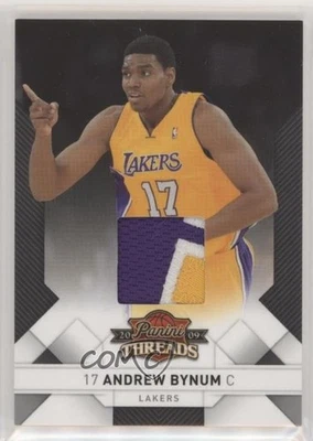 2009-10 Panini Threads Jerseys Prime /25 Andrew Bynum #81 - Image 1 of 2