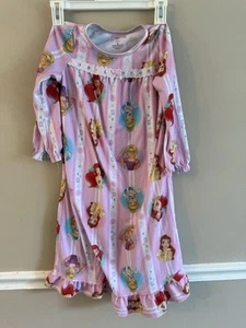 Girls Size 6 Disney Princess Nightgown In Excellent Used Condition - Picture 1 of 2