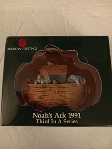 American Greetings 1991 Arche Noah (3. in Serie) Holiday Ornament CX-1038 MIB - Bild 1 von 6
