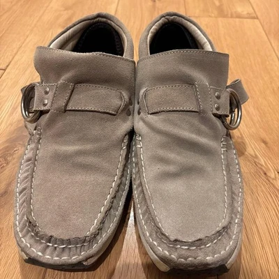 Zapatillas Mocasín Visvim Gris Gamuza Doble Anillo US10 Informales Foto 1 de 4