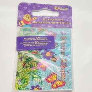 Vintage Sandylion Prismatic Sticker Album Tote w/ Stickers NEW 90s- Bugs Nature - Picture 1 of 3