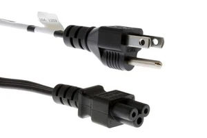 AC Power Cord, 5-15P to C5, 18 AWG, 6ft - Picture 1 of 6