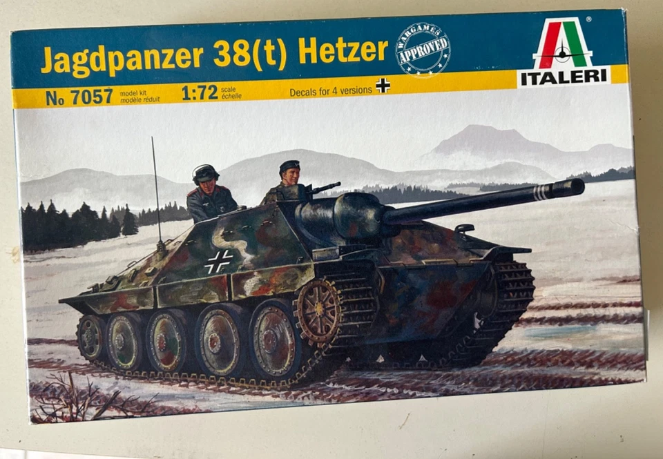 ITALERI  1/72  GERMAN TANK JAGDPANZER 38 T HETZER - Immagine 1 di 1