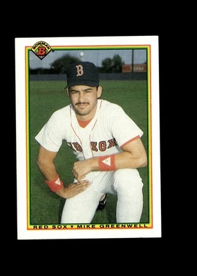 Mike Greenwell : 1990 Bowman MLB Baseball Card #274 : Boston Red Sox - Image 1 of 2