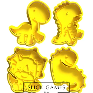 Süßes Dinosaurier Set #1 Ausstechformen | 3D gedruckt, 3D Figuren - Bild 1 von 8