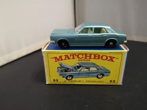 B333-MATCHBOX LESNEY No53C FORD ZODIAC MK IV WITH BOX - Picture 1 of 12