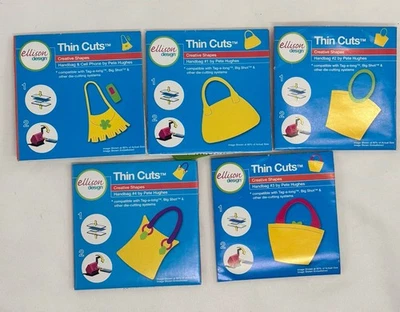 DISEÑO ELLISON ~ Lote de 5 cortes finos - Bolsos de mano - #1-4 Compatible con Sizzix Foto 1 de 4