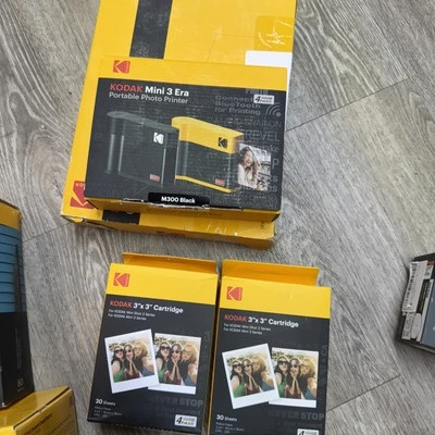 Kodak Mini 3 Era Portable Photo Printer +68 Sheets +extra photo cartridge bundle - Image 1 of 3