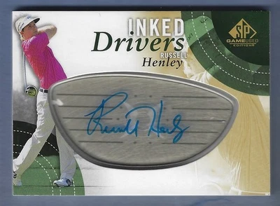 2014 SP Game Used Golf Inked Drivers #ID-RH Russell Henley Rookie PGA Auto - Image 1 of 2