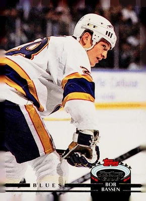 1992-93 Stadium Club #176 Bob Bassen St. Louis Blues - Image 1 of 2