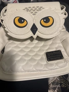 Loungefly Harry Potter Hedwig Mini Backpack Faux Leather Owl - Picture 1 of 4