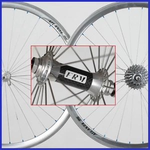 FRM 8 speed CAMPAGNOLO ATLANTA 96 RIMS CLINCHER WHEELSET VINTAGE WHEELS 32H BIKE - Picture 1 of 22