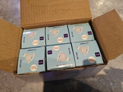 H2- [6 Pack] LED MR16 3.5W 12V 20W Halogen Replacement Bulbs GU5.3 Bi-Pin 2700K - Image 1 of 4