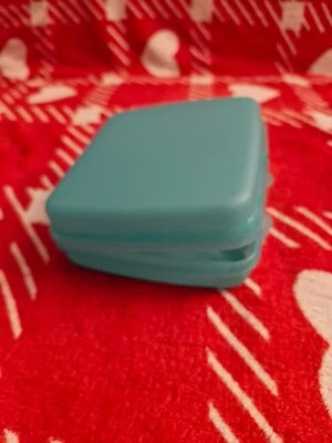 3 Stück Tupperware Sandwich/Brot/Kuchenbox in Türkis "Rarität" - Bild 1 von 2