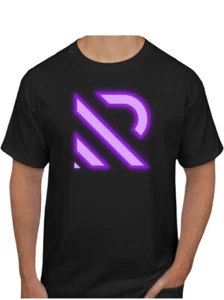 Rickshon Entertainment R Logo T-Shirt Tee Unisex grau blau schwarz Musikproduzent - Bild 1 von 6