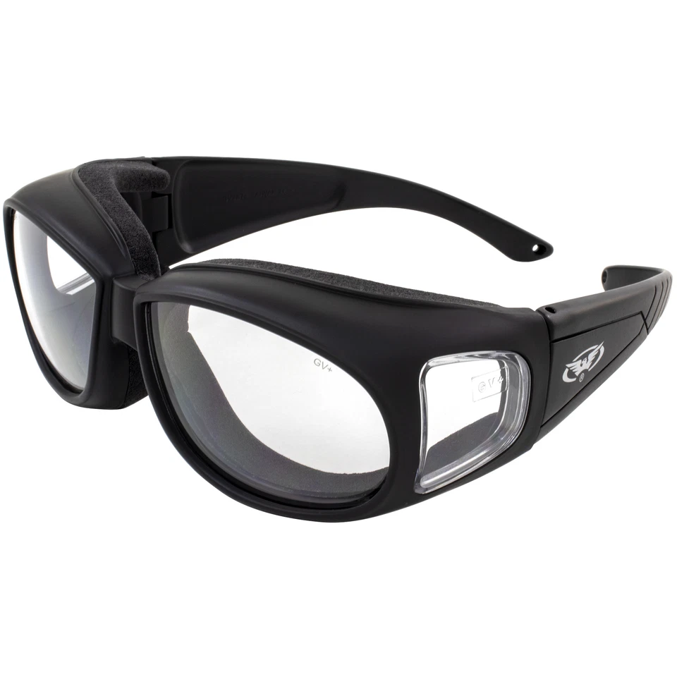 Birdz Eyewear Outfitter OTG Anti-Fog Safety Motorcycle Glasses Clear Lenses - Image 1 of 1