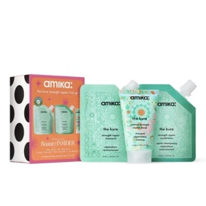 Amika Kure Strength Repair Trial Set 35ml Shampoo & Conditioner, 50ml Hair Mask - Picture 1 of 6