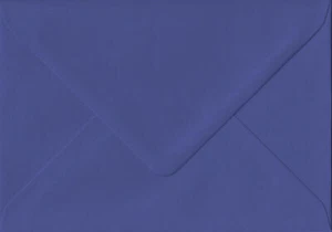 Intense Iris 114mm x 162mm Gummed 135gsm C6 (to fit A6) Blue Coloured Envelopes - Picture 1 of 1