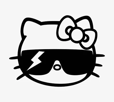 Calcomanía Vinilo Pegatina Coche Camión - Hello Kitty Lady Gaga Foto 1 de 4