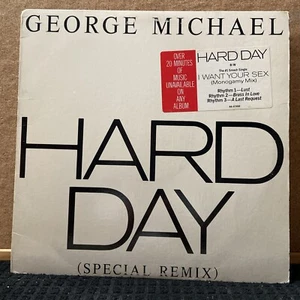 Wham George Michael ~ Hard Day / I Want Your Sex 12" PROMO VINYL 1987 CBS, NM - Picture 1 of 6