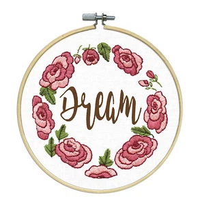 Kit de bordado ~ Design Works Dream con aro de madera de 6" #DW7184 - Imagen 1 de 3