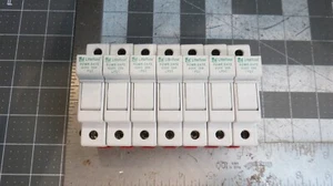 x7 Littelfuse LPSC001 Din Rail Class CC Fuse Holder 600v 30a - Picture 1 of 5