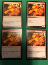 4x Fire Elemental MtG Dominaria [DOM] Unplayed Near Mint