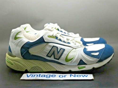 Scarpe da corsa donna vintage anni '90 New Balance 1120 bianche blu lime verde taglia 11 2A