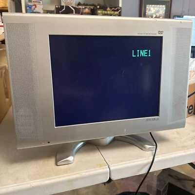 Broksonic Tv DVD Combo Built In Player Retro Video Game Monitor Flat Screen 14” - Image 1 of 4