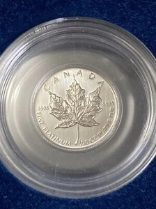 SCARCE - 1996 Canada 1/20 oz. PLATINUM $1 Maple Leaf coin- only 1,640 minted! - Picture 1 of 10