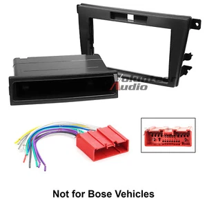 Car Radio Stereo CD Player Dash Install Mounting Trim Bezel Panel Kit + Harness - Picture 1 of 3