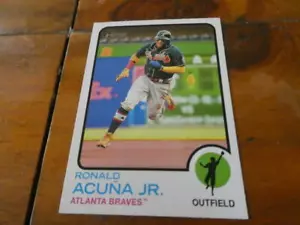 Ronald Acuña Jr Atlanta Braves 2022 Topps Heritage como nuevo - Imagen 1 de 1