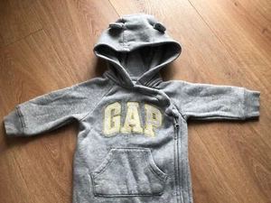 Baby GAP - Mono Body Manga Larga - Talla 6-9 Meses - Gris - Foto 1 di 7