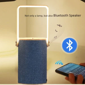 Portable BlueTooth Surround Sound Speaker Table Night LED Lamp Desk Nightlight  - Picture 1 of 16