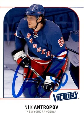 Nik Antropov - Signed 2009-10 Upper Deck Victory Card #134 - Image 1 of 2