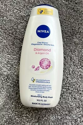 Nivea Moisturizing Body Wash Diamond And Argan Oil 500ml 16.9 Oz MADE In GERMANY - Image 1 of 4