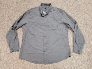 Eddie Bauer Shirt Mens XL Grey Flannel Camping Hiking Fishing Outdoors NWT - Picture 1 of 16
