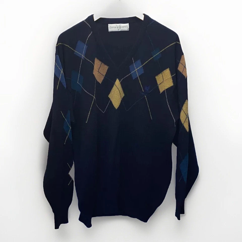 Suéter Lyle & Scott Hawick Escocia 100 % pura lana de cordero para hombre manga larga L golf Foto 1 de 4