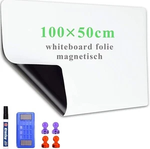 Lyzzxi Magnetic Whiteboard Paper 50 x 100cm DIY Self-Adhesive Dry Erase Board - Picture 1 of 5