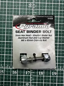 NOS Pyramid Seat Binder Bolt Cromo Binder bolt M6x45mm - Picture 1 of 5
