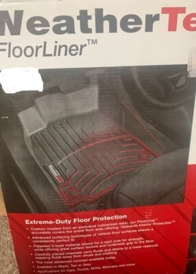 JUEGO DE 2 ALFOMBRILLAS DELANTERAS WEATHER TECH FLOORLINER NEGRAS/445231/TOTALMENTE NUEVAS Foto 1 de 3