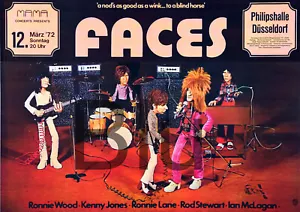 Póster de concierto de Rod Stewart & Faces 1972 13x19 - Imagen 1 de 1