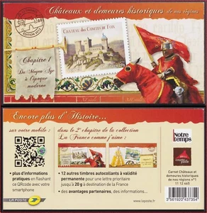 2012 FRANCE Carnet C 714** Châteaux et demeures historiques - Chapitre 1 TB MNH - Picture 1 of 1