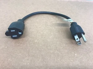 NEW TRIPP LITE P022-001 1FT POWER CORD EXTENSION CABLE 5-15P TO 5-15R 10A 18AWG - Picture 1 of 3